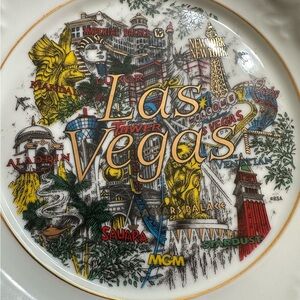 Las Vegas Vintage 7” Ceramic Collectors Plate